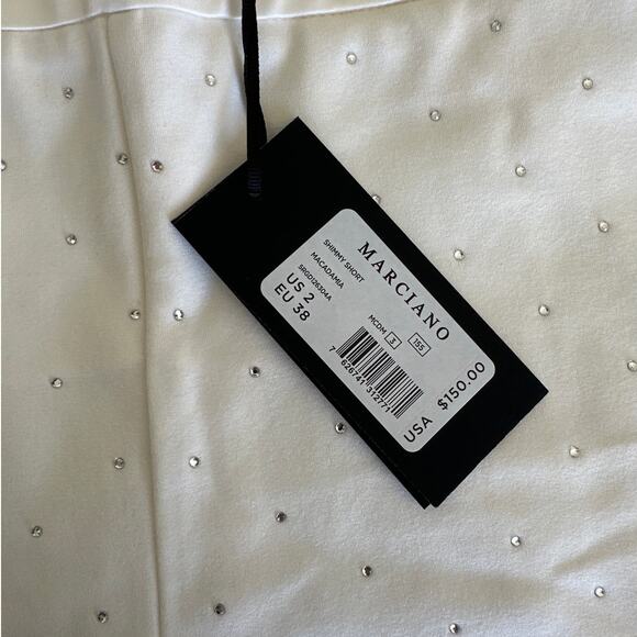 Marciano by Guess - Shimmy Shorts in Macademia White & Silver - Picture 2 of 4